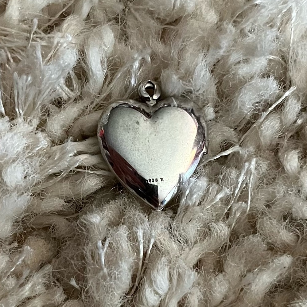 Jesus Loves Me Sterling Silver Locket - Gem
